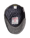 Made in UK Timeless classic Harris Tweed Oakmoor Flat Cap Steel Grey